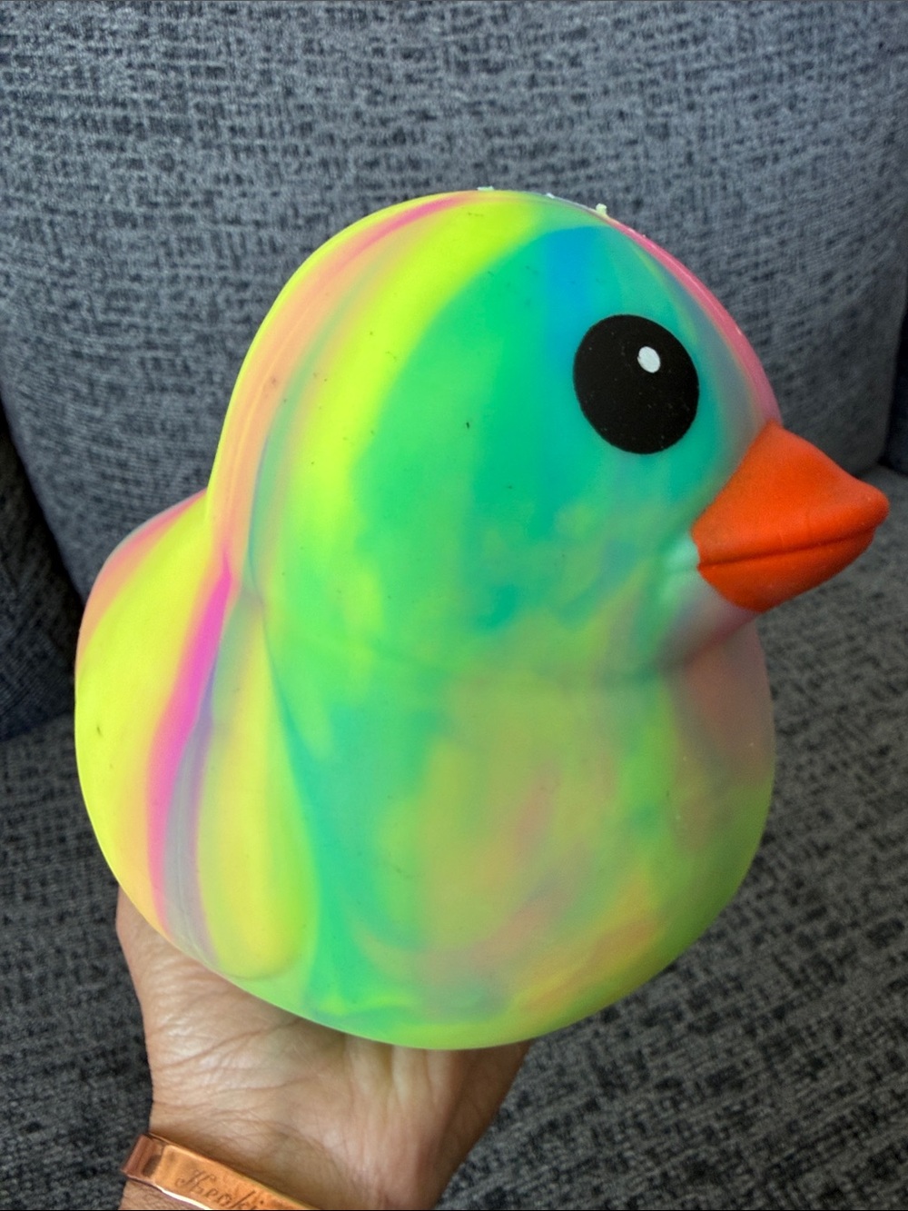 NWT Sunny Days Squeeezy Jumbo Duck, Tie-Dye